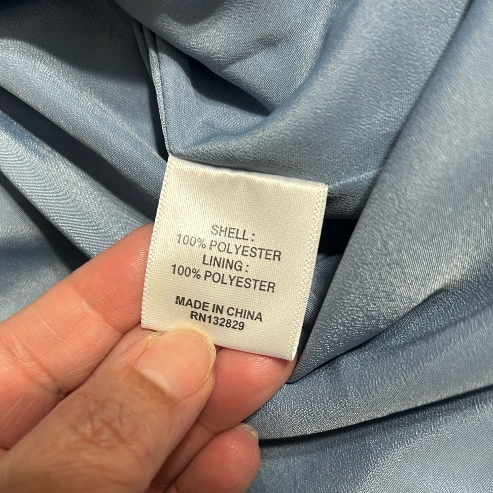 Elegant Blue Off-Shoulder Mini Dress NWT - Picture 4 of 9